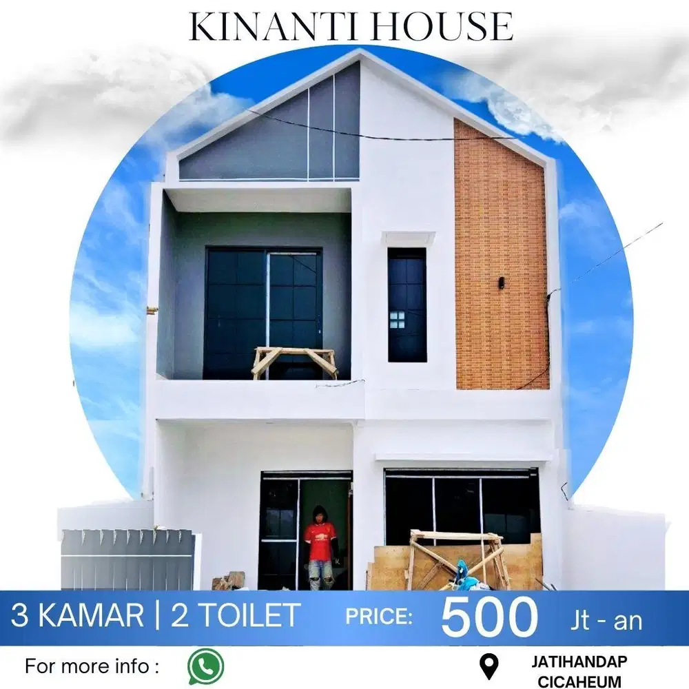 Dijual rumah 2 lantai murah 3 kamar jatihandap dkt pusat kota bandung