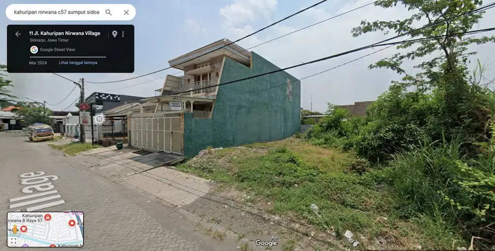 TANAH KAHURIPAN NIRWANA SIDOARJO KOTA. STRATEGIS SELANGKAH KE TOL.