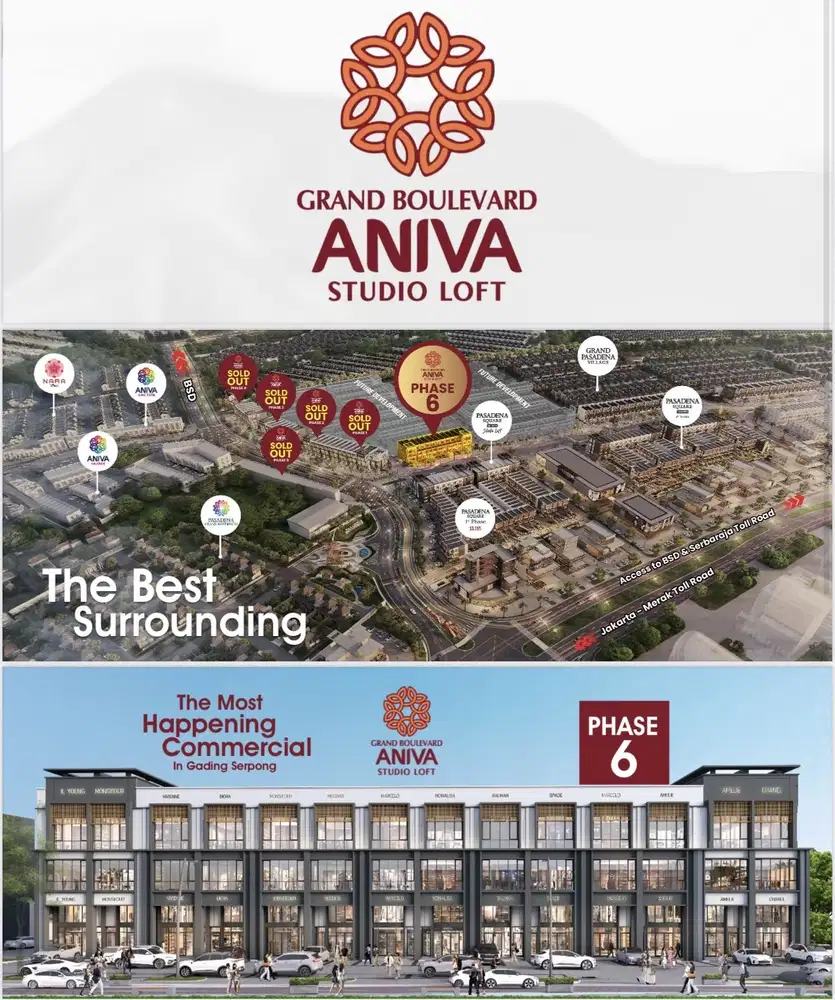 Aniva Studio Loft Gading Serpong Lokasi Ramai