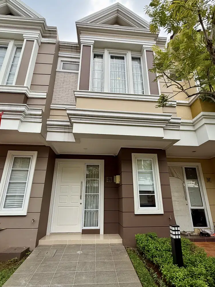 For sale rumah contoh amarillo village gading serpong full furnish