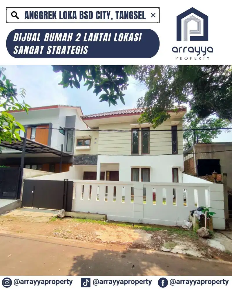 RUMAH CLUSTER ANGGREK LOKA 2 LANTAI BSD ,ARB125,