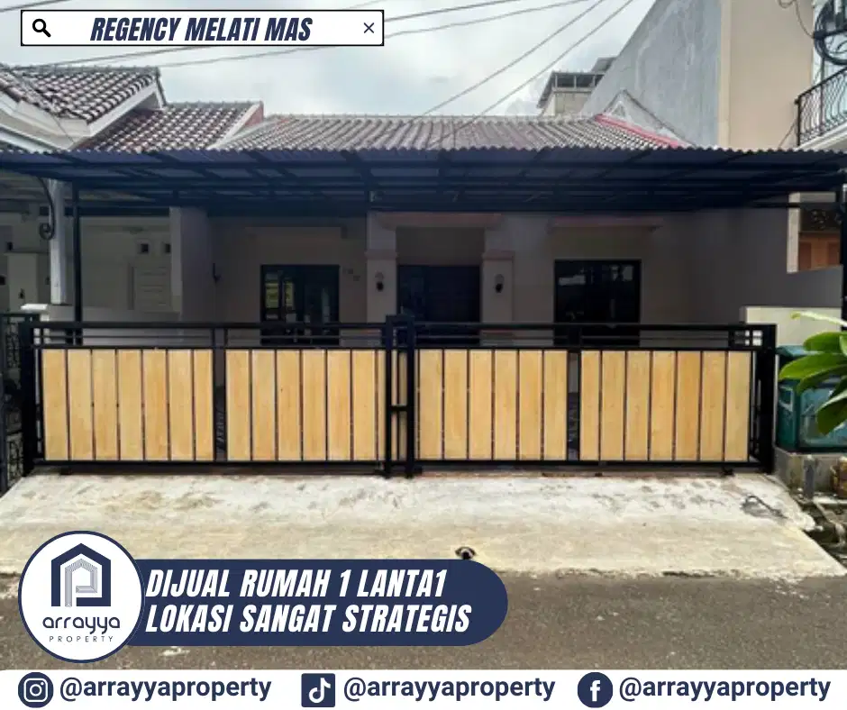 RUMAH 1 LANTAI SIAP HUNI DI REGENSI MELATI MAS .MR32.