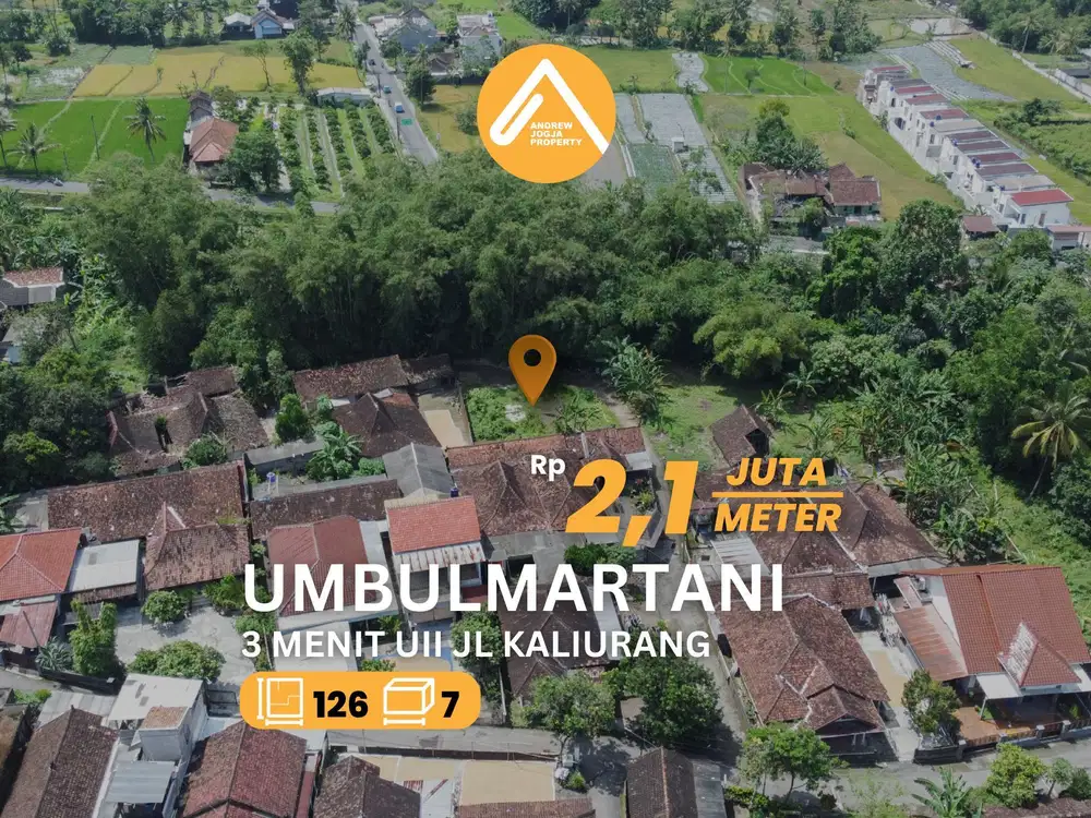 Jual Tanah Dekat UII Jalan Kaliurang Km 14 Pecahan Kecil
