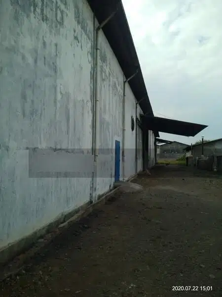 Dijual gudang di Jl Ry salembaran