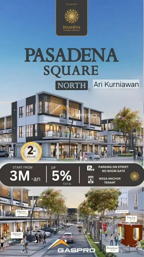 PASADENA NORTH SQUARE 2 gading serpong CBD 3lt 3MAN best location