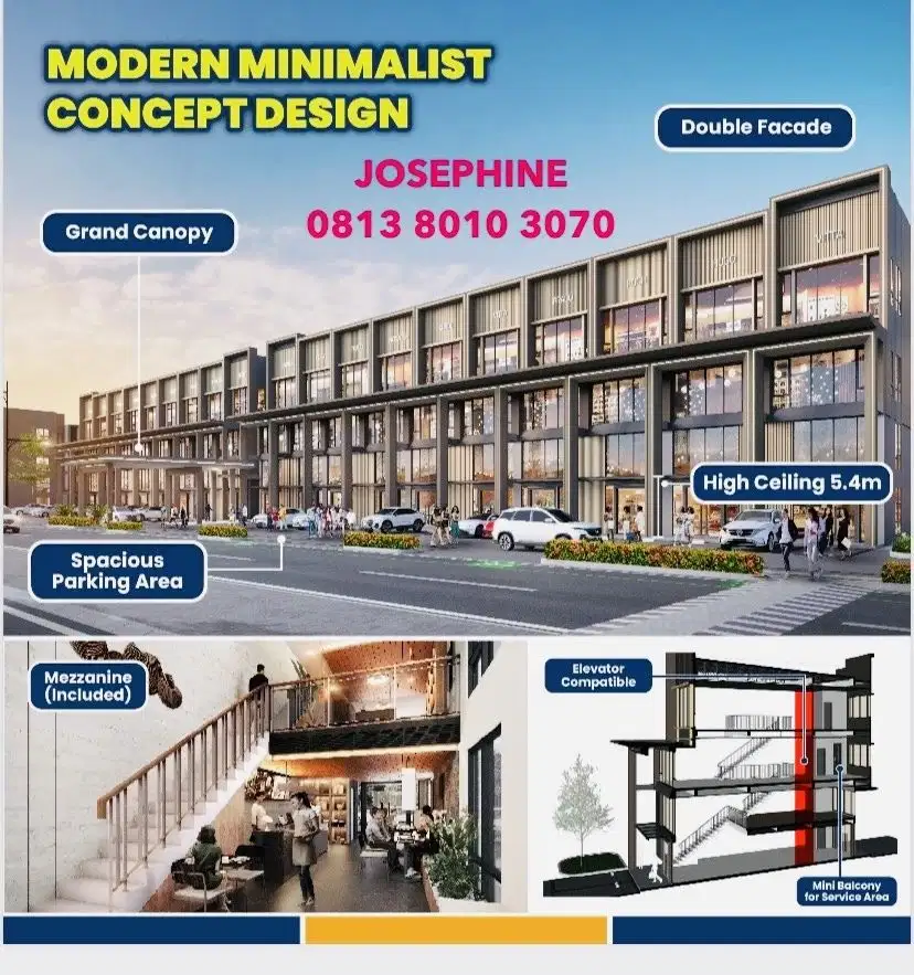 Dijual Ruko Hampton East Studio Loft Gading Serpong Hadap Jalan Raya