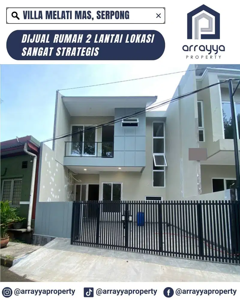RUMAH BARU 2 LANTAI DI VILLA MELATI MAS SERPONG .EN643.