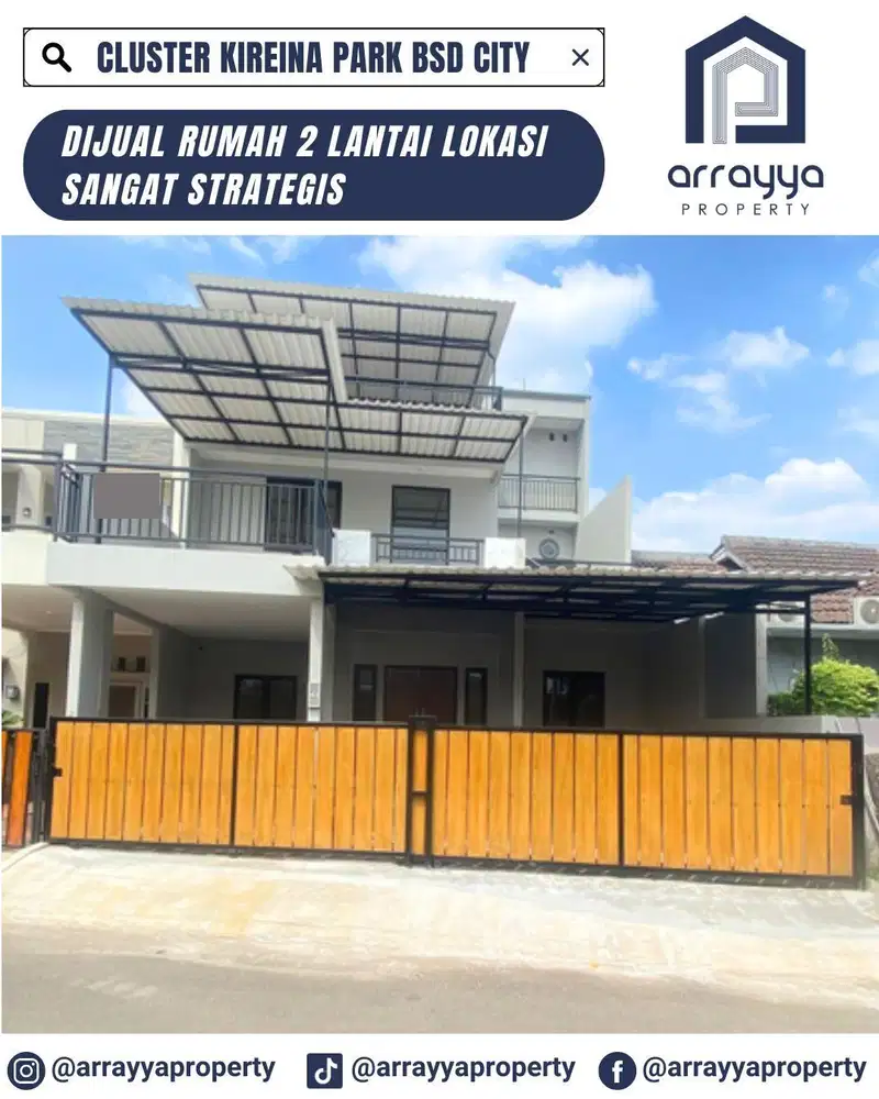 RUMAH BARU 3 LANTAI CLUSTER TAMAN CHRYSANT BSD .MRB50.