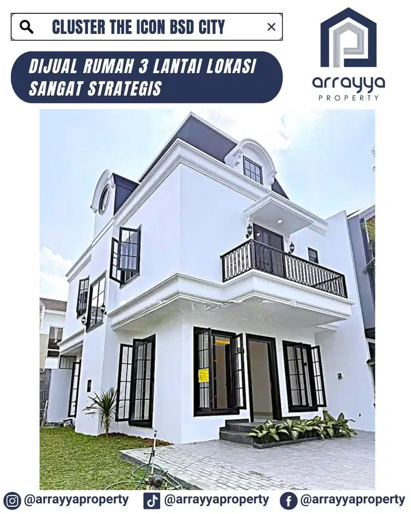 RUMAH CLASSIC MODERN 2 LANTAI DI THE ICON BSD 'ENB216'