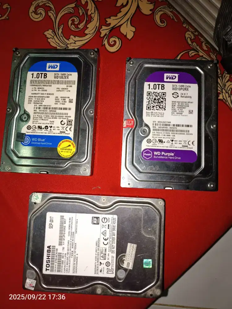 Hardisk 1TB bs PC dan CCTV healthy 100 Garansi