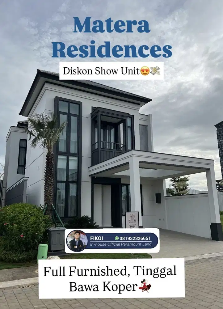 Diskon Show Unit Matera Residences (10x25), Termewah di Gading Serpong