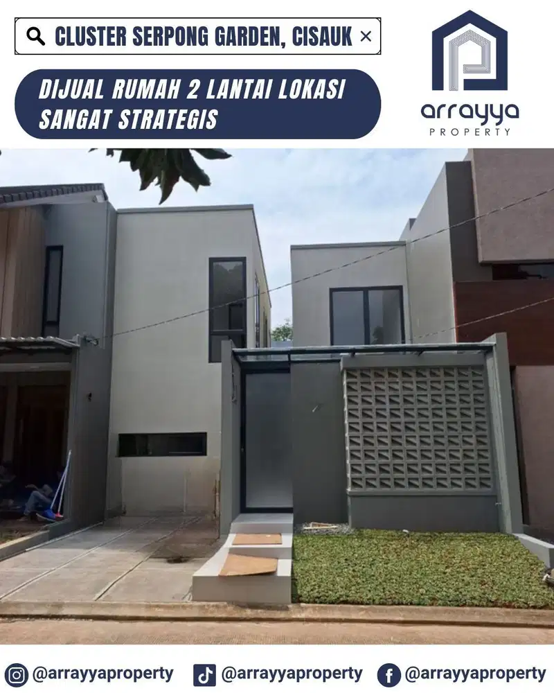 RUMAH BARU 2 LANTAI CLUSTER SERPONG GARDEN .GL116.