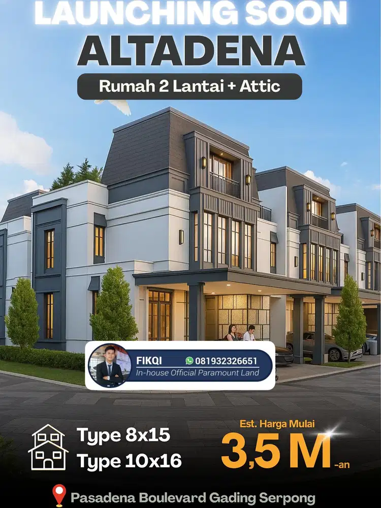 Hunian Mewah Berkualitas Altadena Gading Serpong