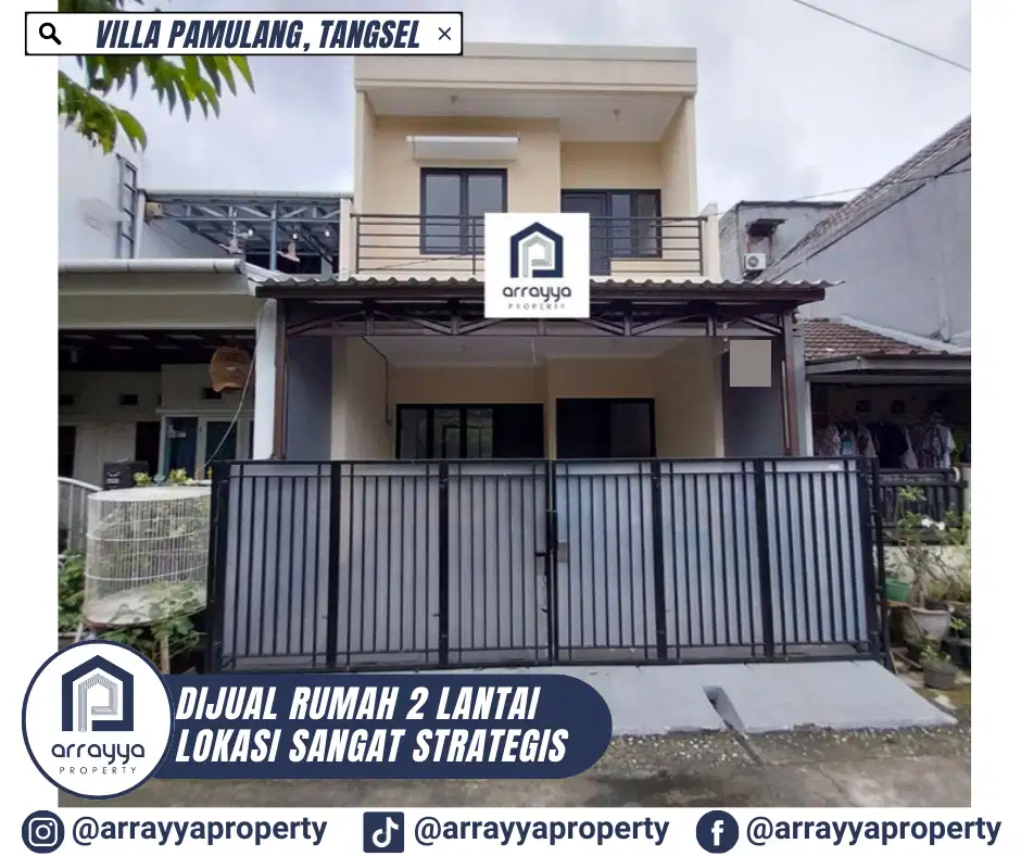 RUMAH BARU DESIGN MINIMALIS DI VILLA PAMULANG TANGSEL .LS121.