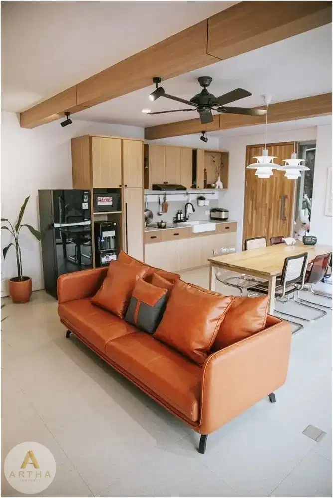 rumah di dago village full furnish dengan kolam renang