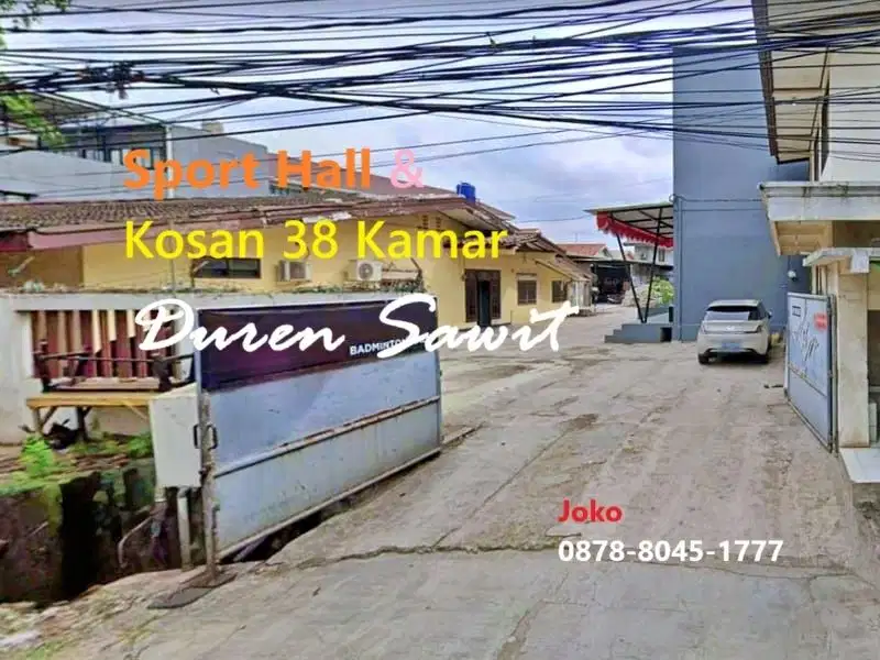 Sport Hall & Rumah Kost 38 Kamar HITUNG TANAH, Duren Sawit, Jakarta Tm