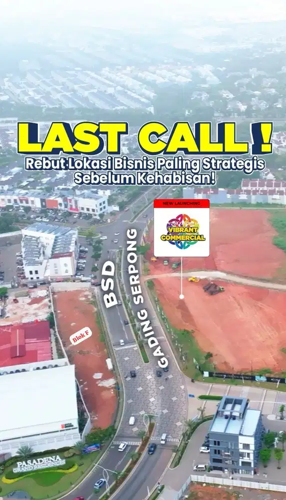 Last change! Tahap 5 RUKO ANIVA GADING SERPONG 4,8MAN HADAP JALAN!