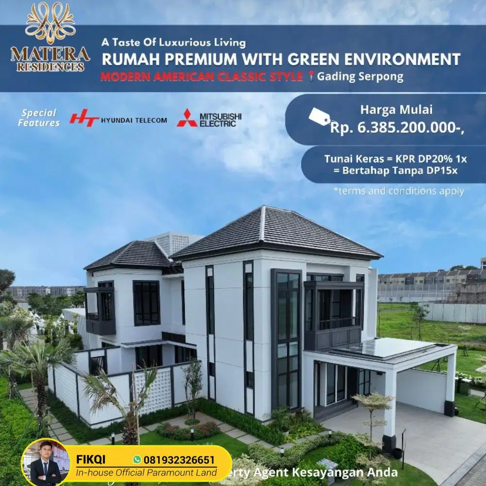 Rumah Termewah di Lokasi Eklusif Matera Residences