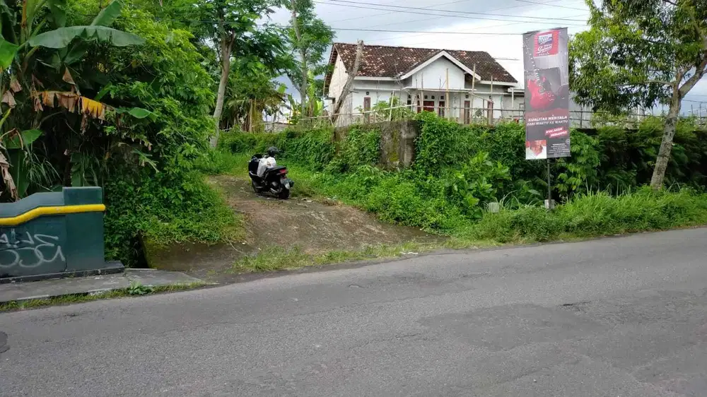 Dijual tanah SHMS pinggir jln diNgaglik,Sleman u/kuliner dll