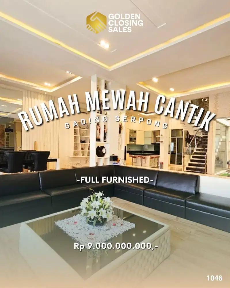RUMAH HOOK MEWAH CANTIK DAN SUDAH FULL FERNISHED