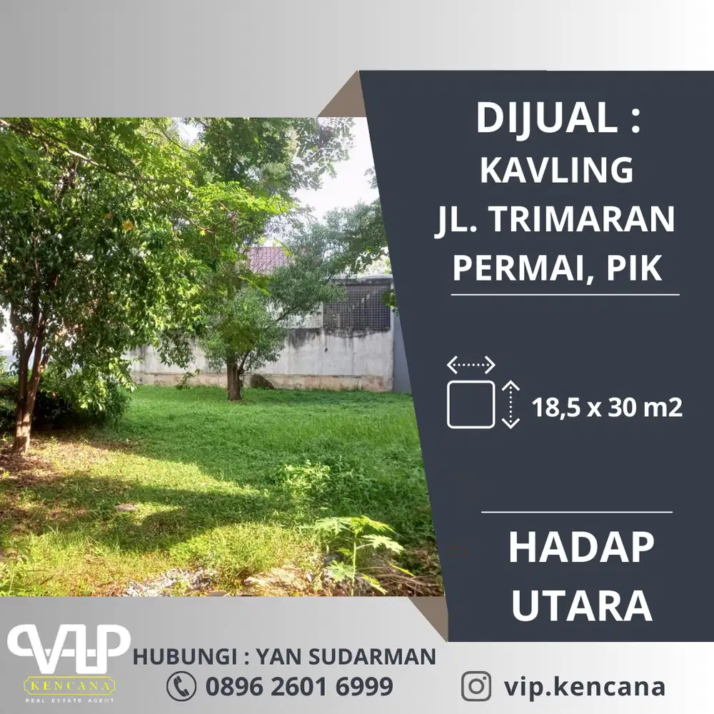 DIJUAL : Kavling di Jln. Trimaran Permai, Pantai Indah Kapuk