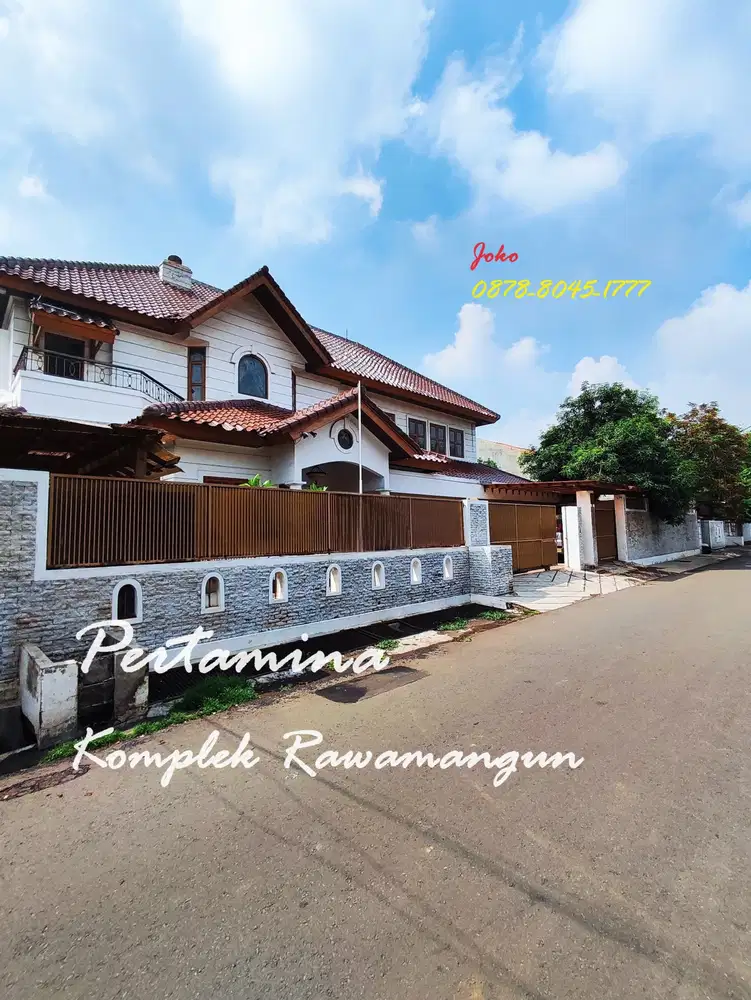 Rumah Mewah Furnished Ada Pool Di Komplek Pertamina, Rawamangun