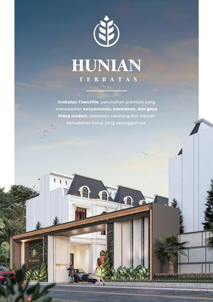 Villa di Komplek Krakatau Townville ( Sidorukun )