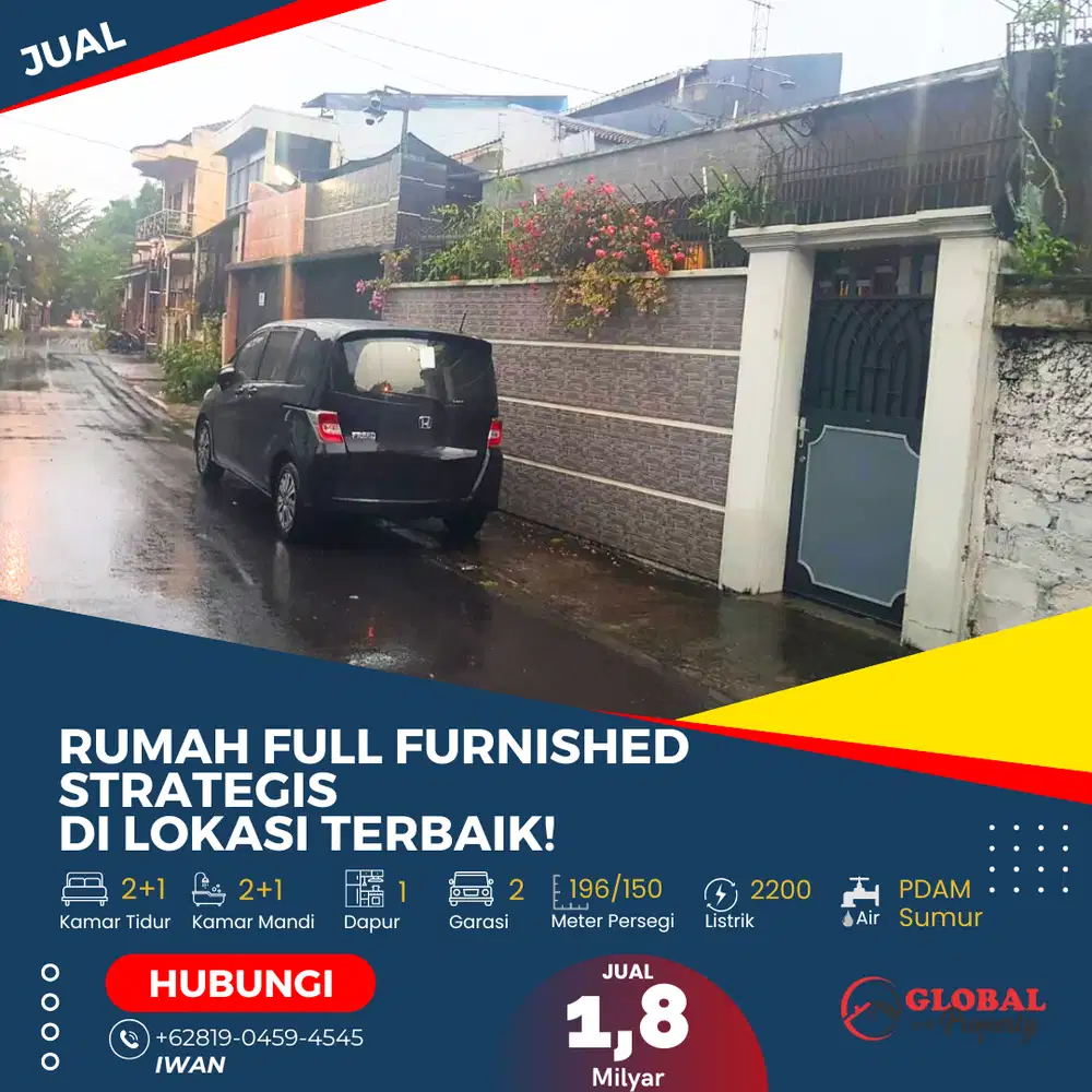Turun Harga! Hunian Full Furnished Strategis di Lokasi Terbaik!
