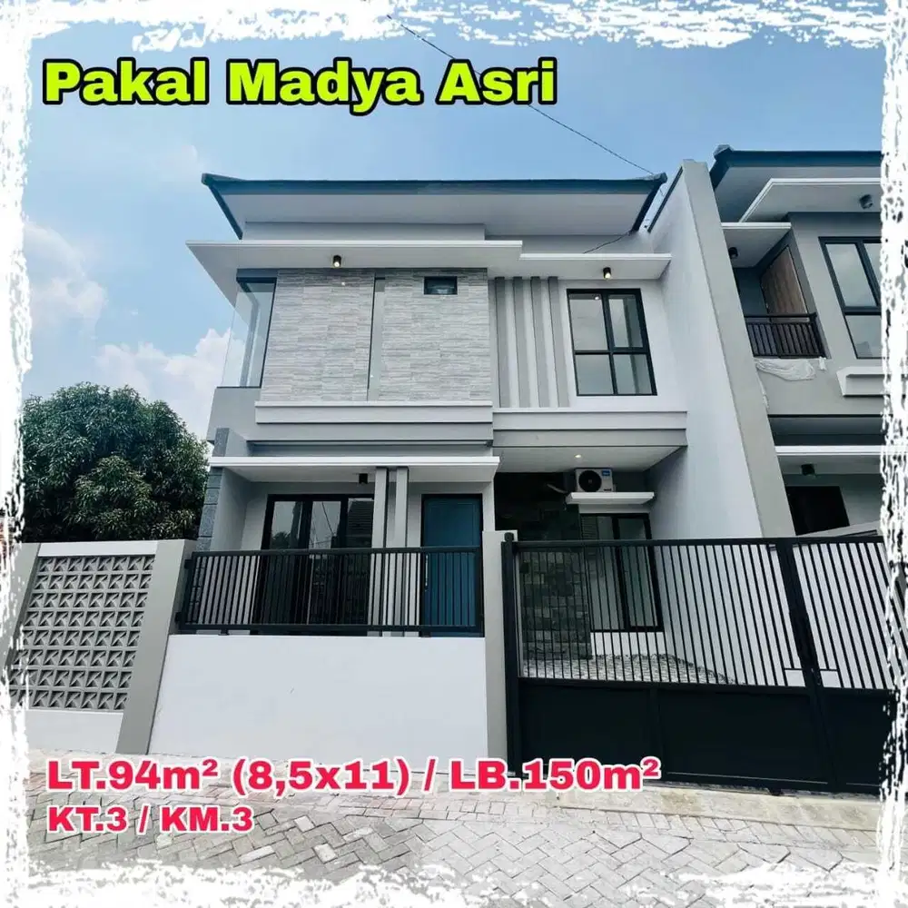 READY ONLY 2 UNIT Rumah Minimalis 2 Lantai Baru Gress Pakal Madya Surabaya Barat