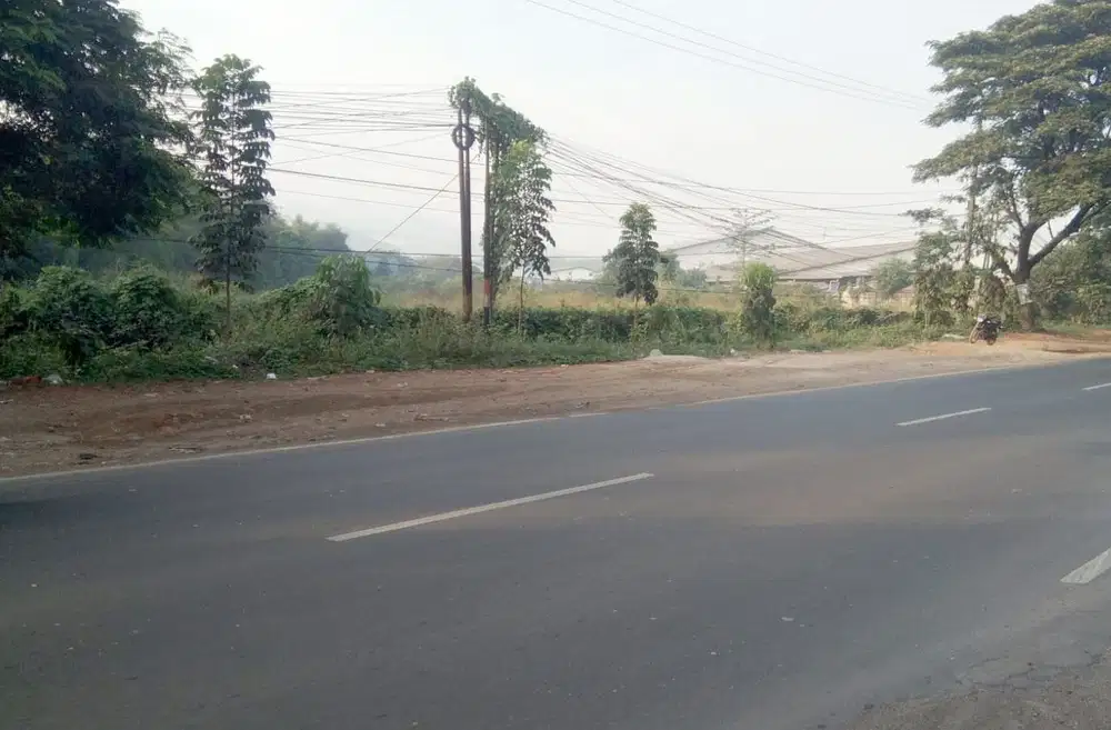Tanah Industri 1 Ha Pinggir Jalan Narogong Cileungsi Nego Sampai Jadi