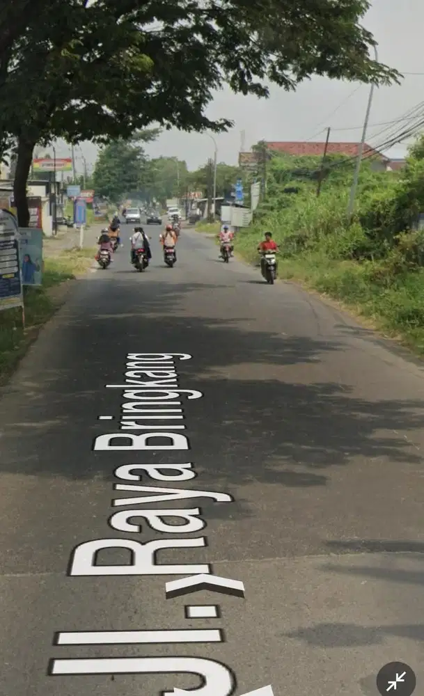 Raya bringkang samping perumahan grand sunrise