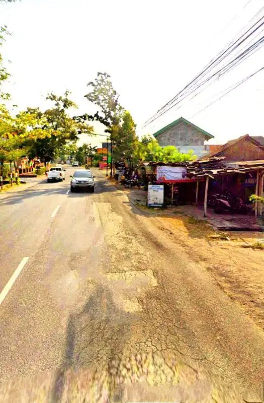 tanah komersil pinggir jalan raya baki solo baru akses truk