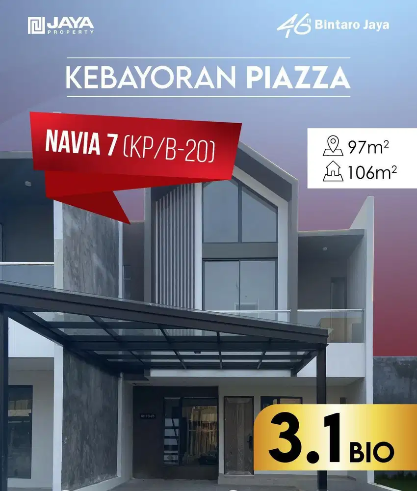 Dijual Cepat Rumah 0% DP di kebayoran Residence Bintaro Jaya Bintaro