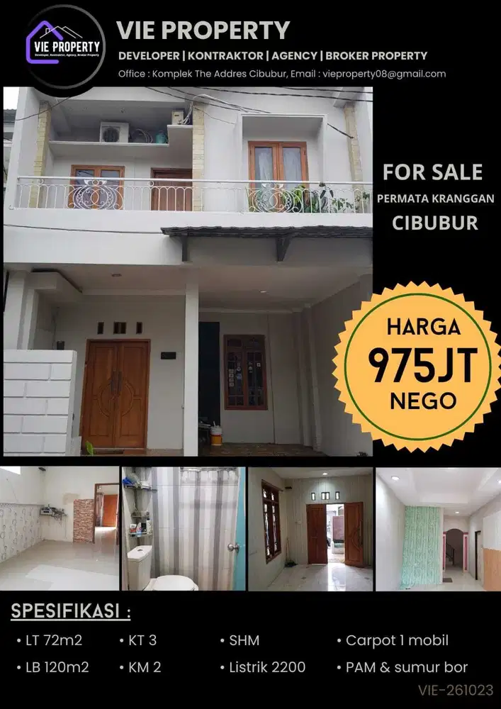 Rumah Rapi di Permata Kranggan Cibubur