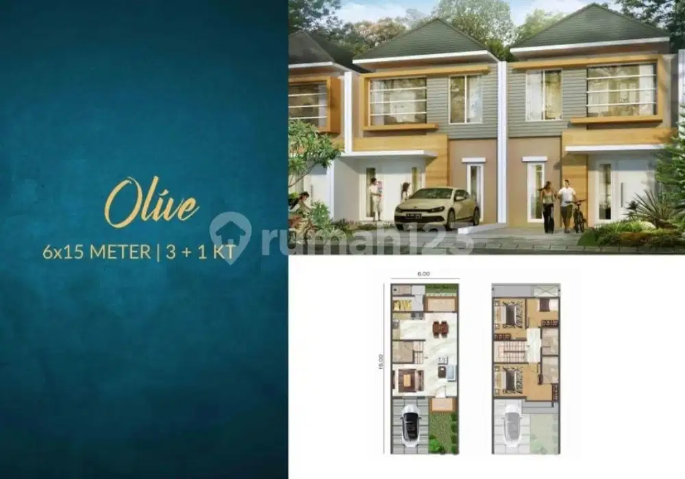 Dijual Rumah Cluster Concerto Beach Uk 6x15 di Golf Island