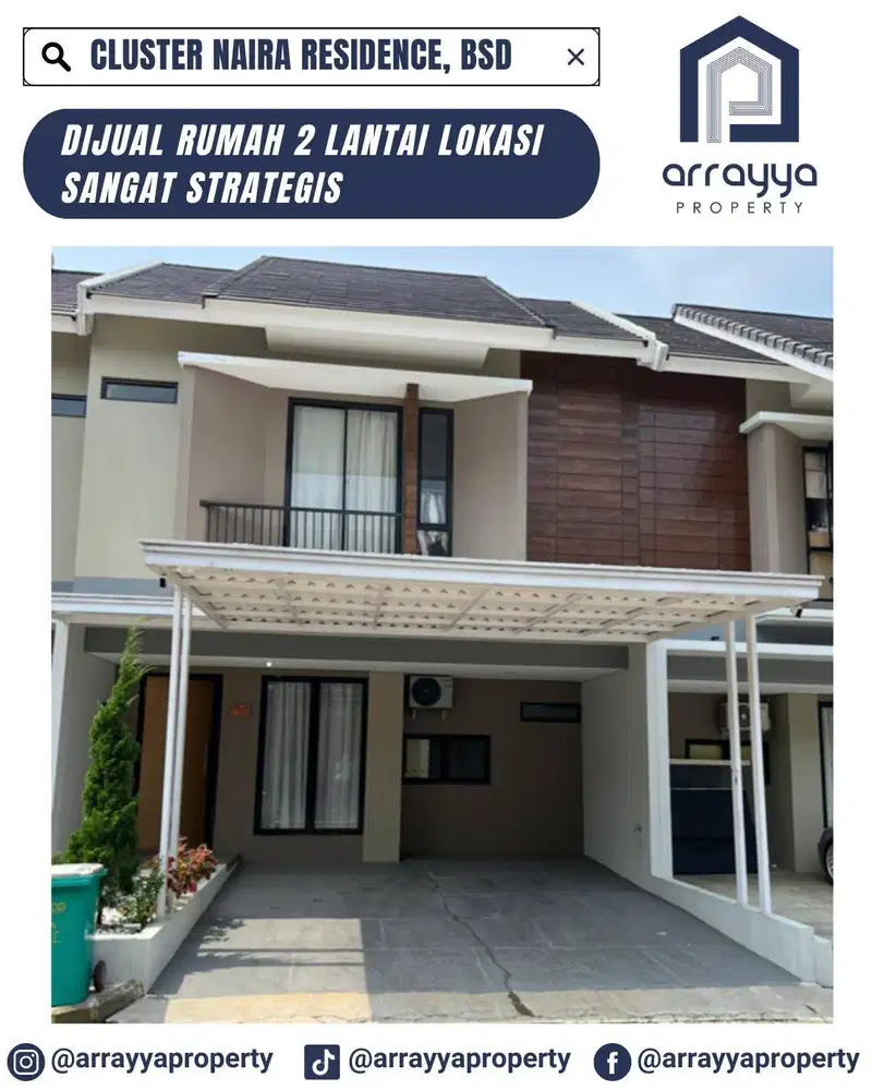 DIJUAL RUMAH CLUSTER NAIRA RESIDENCE BSD .MD21.