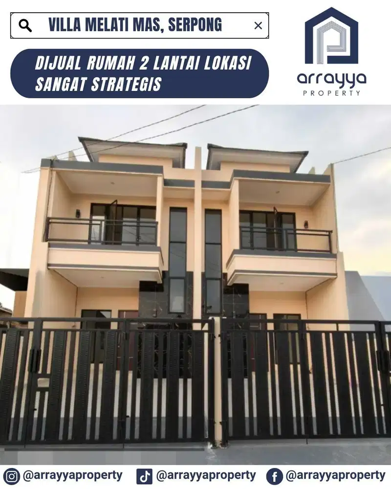 RUMAH BARU 2 UNIT DI VILLA MELATI MAS SERPONG .EN672.