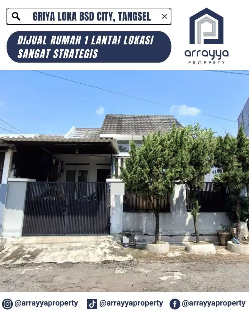 DIJUAL RUMAH MURAH SIAP HUNI DI GRIYA LOKA BSD CITY 'GLB135