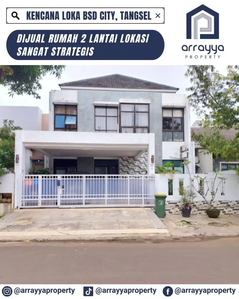 RUMAH LUAS 2 LANTAI LOKASI DI KENCANA LOKA BSD .ENB207.
