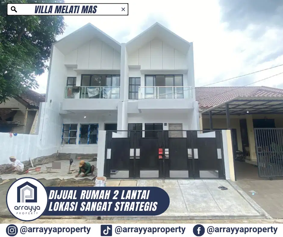 RUMAH BARU 2 LANTAI DI VILLA MELATI MA .EN631.