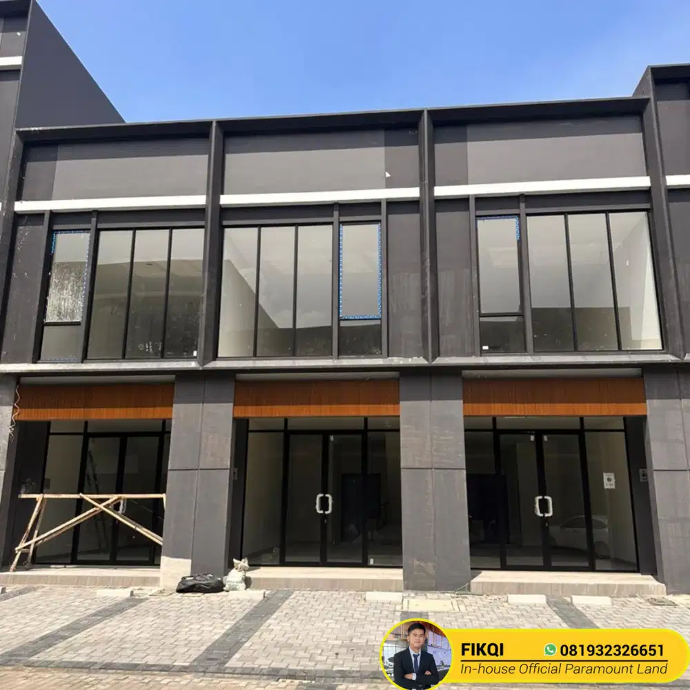 Ruko Hampton Avenue Samping Mall Free Ppn Siap Pakai cukup Dp 5% saja