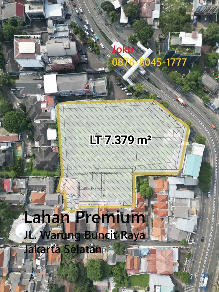Lahan Premium Komersial BAWAH NJOP Jl. Warung Buncit, Jakarta Selatan