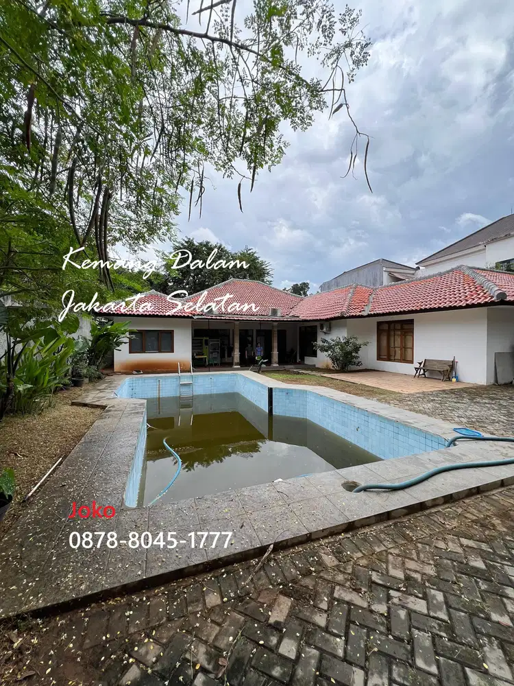 Rumah Asri Area Expatriat Jl. Kemang Dalam, Kemang, Jakarta Selatan