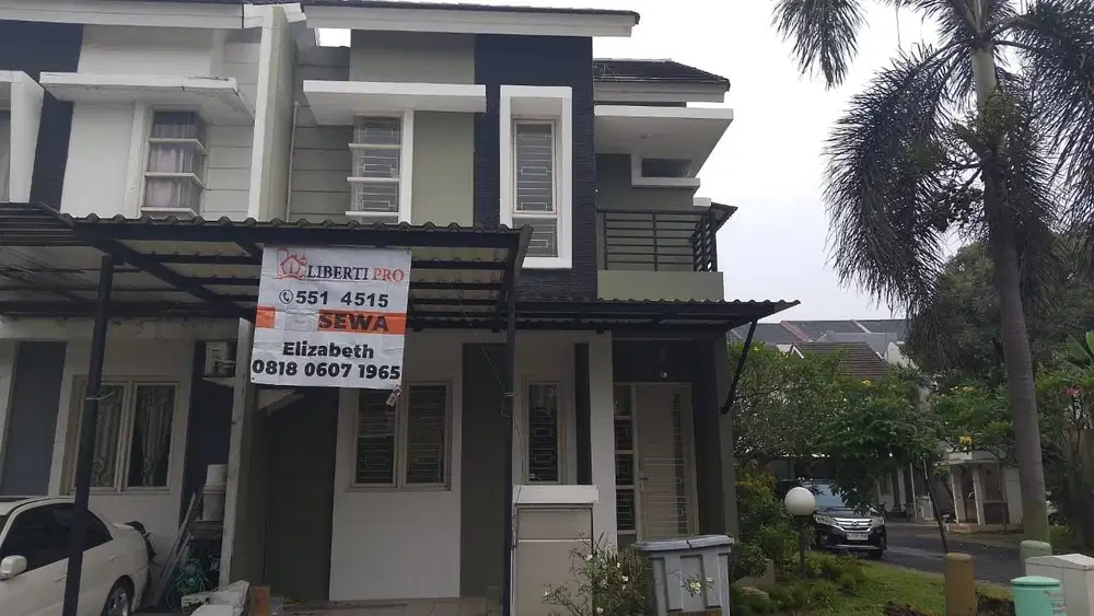 RUMAH 2 LANTAI RAPI SIAP HUNI FLOURITE GADING SERPONG TANGERANG (EL)