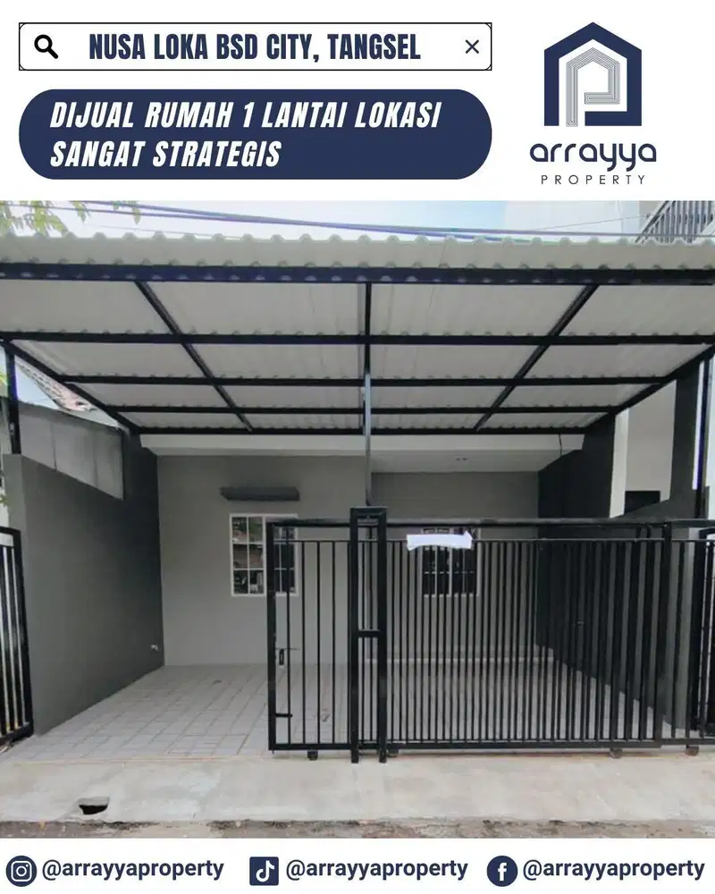 RUMAH 1 LANTAI SIAP HUNI NUSA LOKA BSD .MRB57.