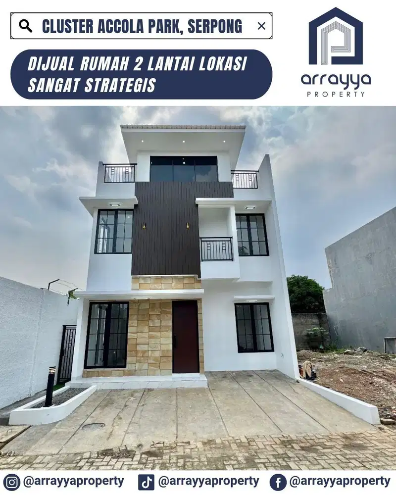 RUMAH BARU 2 LANTAI CLUSTER ACCOLA PARK BSD .GL115