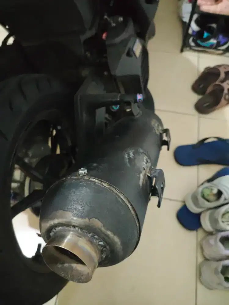 Knalpot kondoman yamaha aerox old atau lexi
