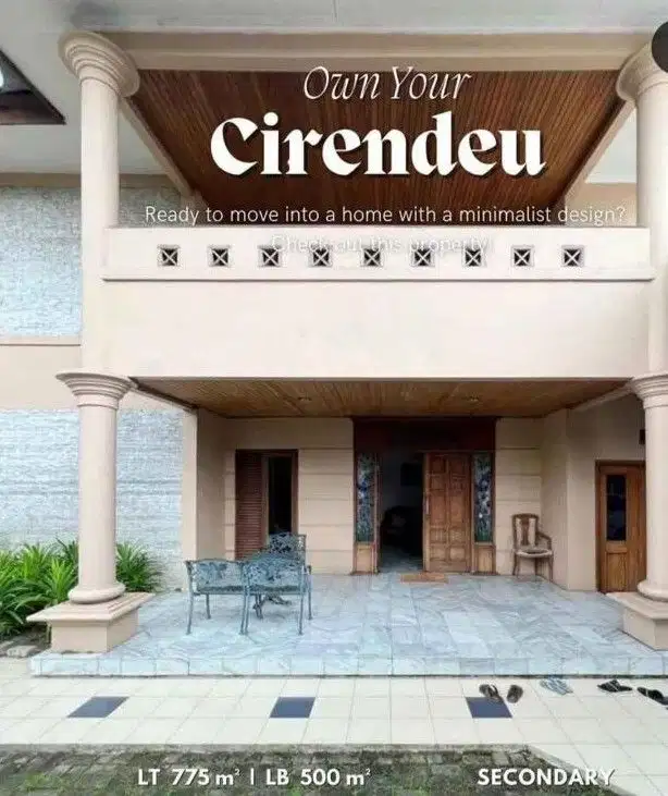 Dijual Rumah Lokasi Cirendue Ciputat Timur Tangerang Selatan