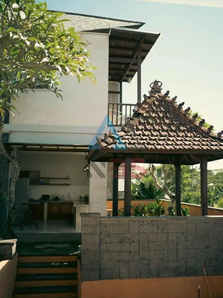 DIJUAL VILLA TROPICAL PEMANDANGAN SUNGAI ASRI KEMENUH UBUD