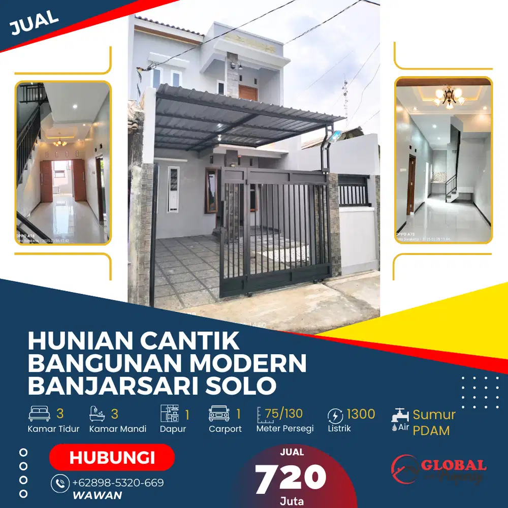 Rumah Modern Style Banjarsari Solo